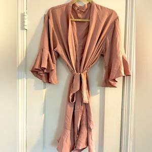 Blush robe.